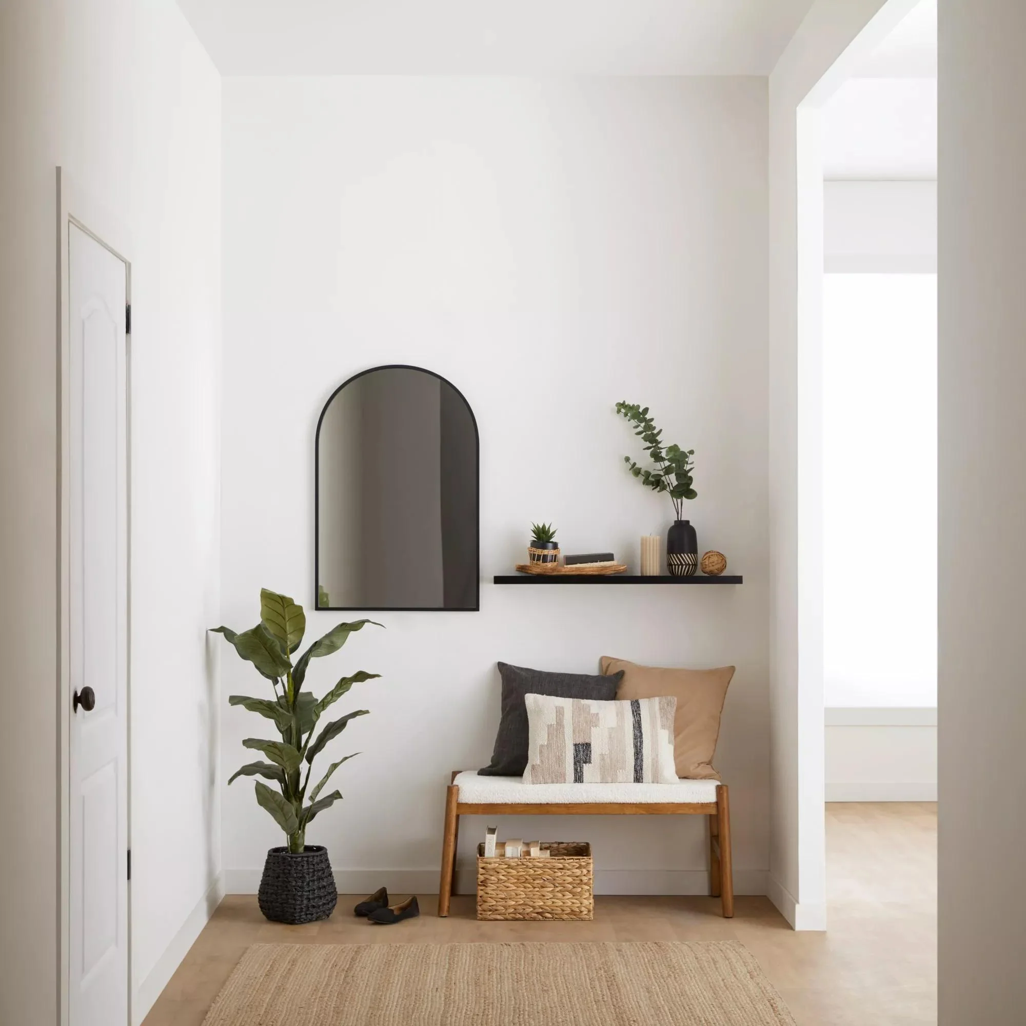 Large  Ficus in Black Rattan Pot - Image 6
