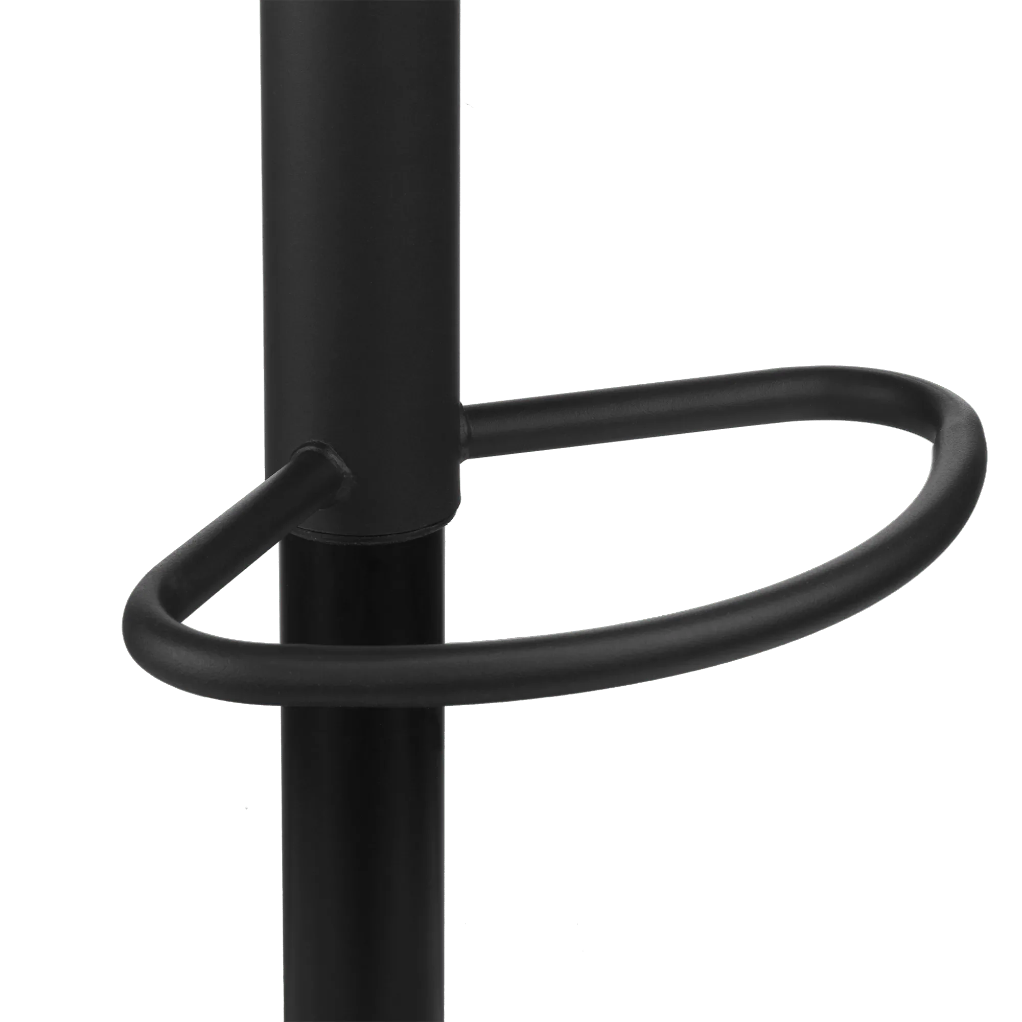Black Fabric and Metal Adjustable Bar Stool - Image 10