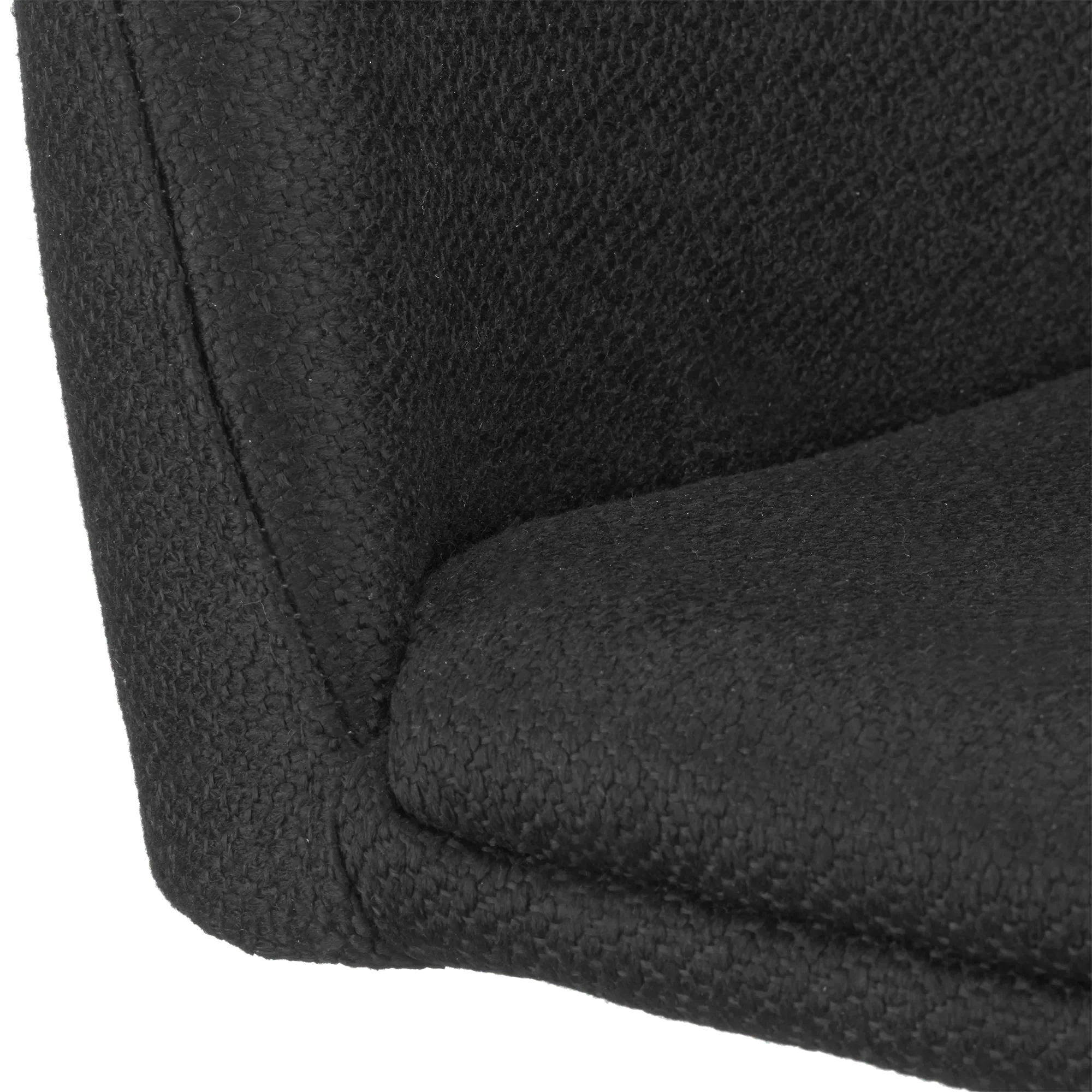 Black Fabric and Metal Adjustable Bar Stool - Image 7