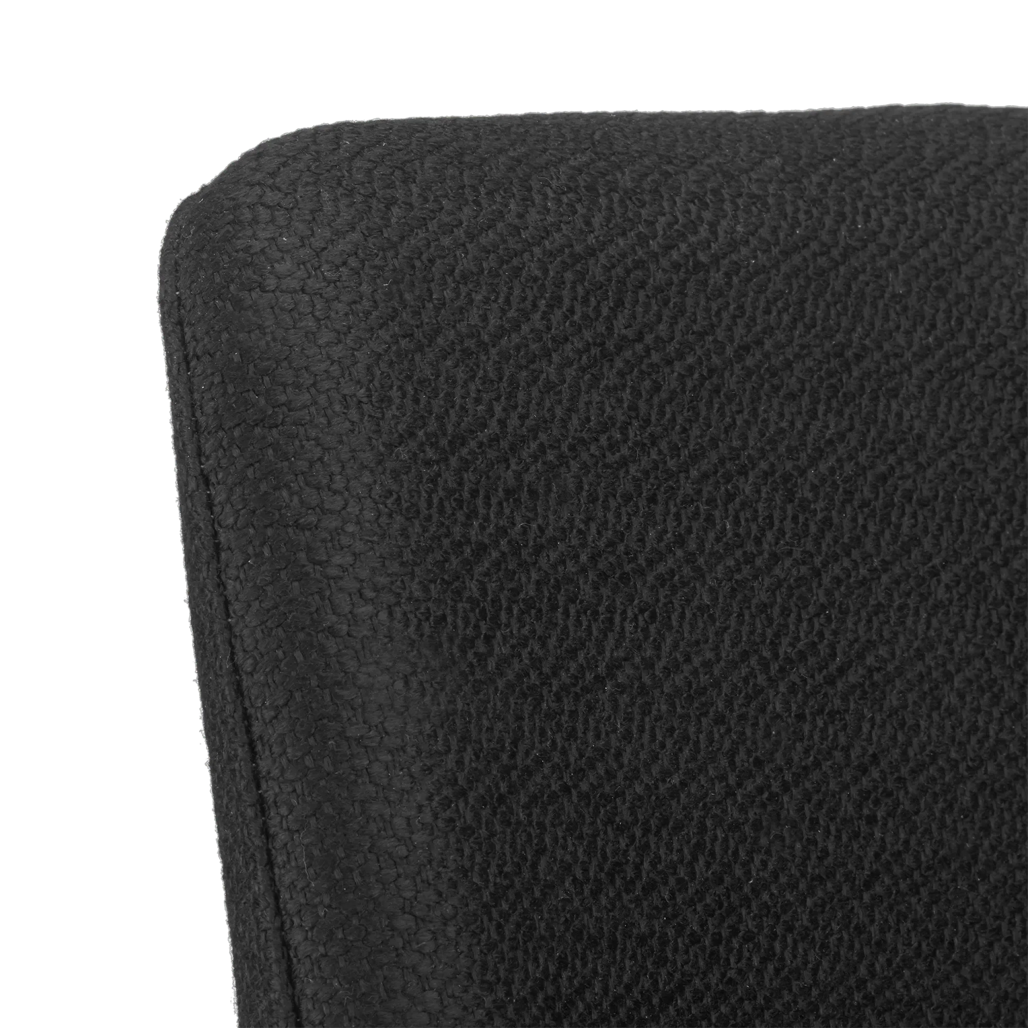 Black Fabric and Metal Adjustable Bar Stool - Image 8