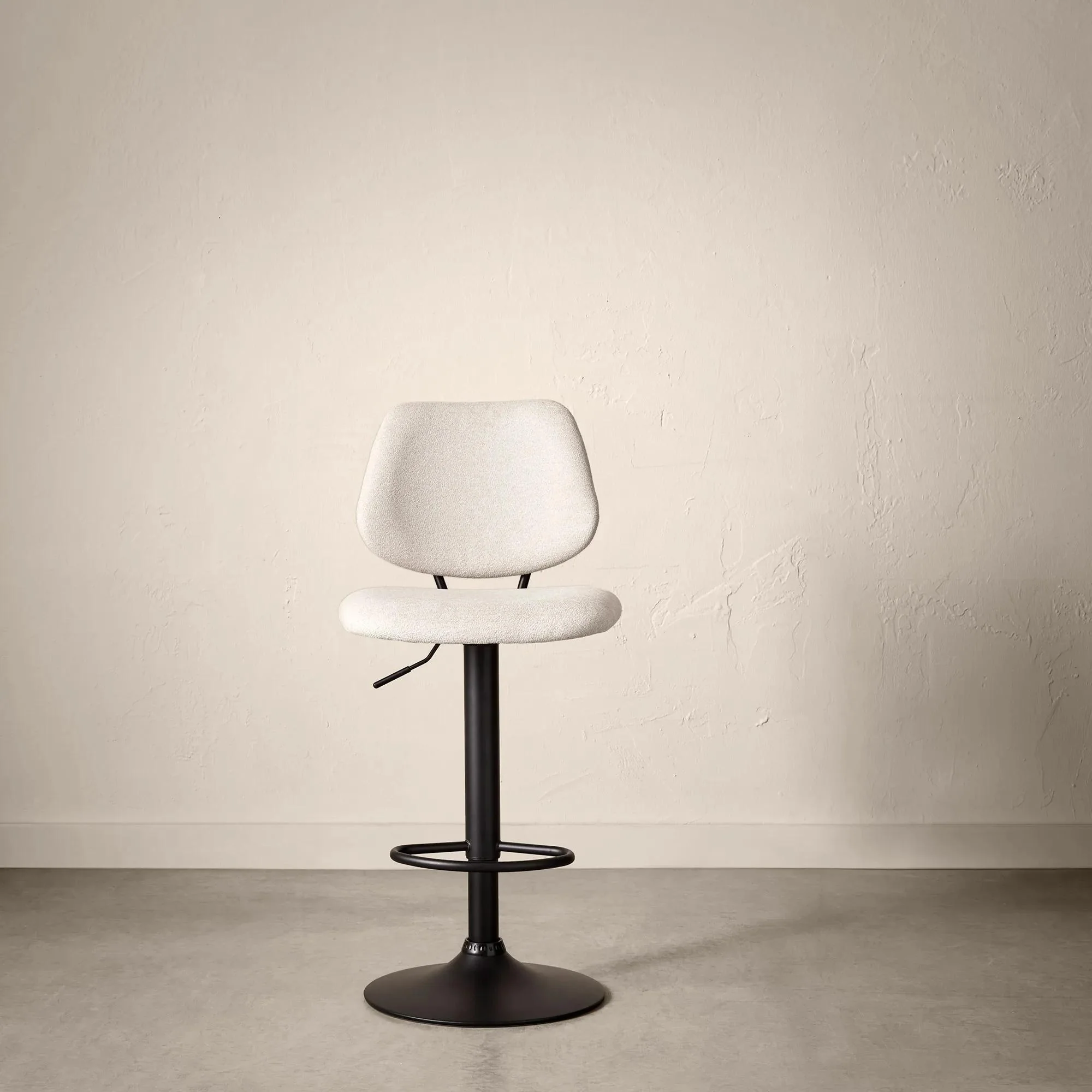 Fabric and Metal Adjustable Counter Stool - Image 4