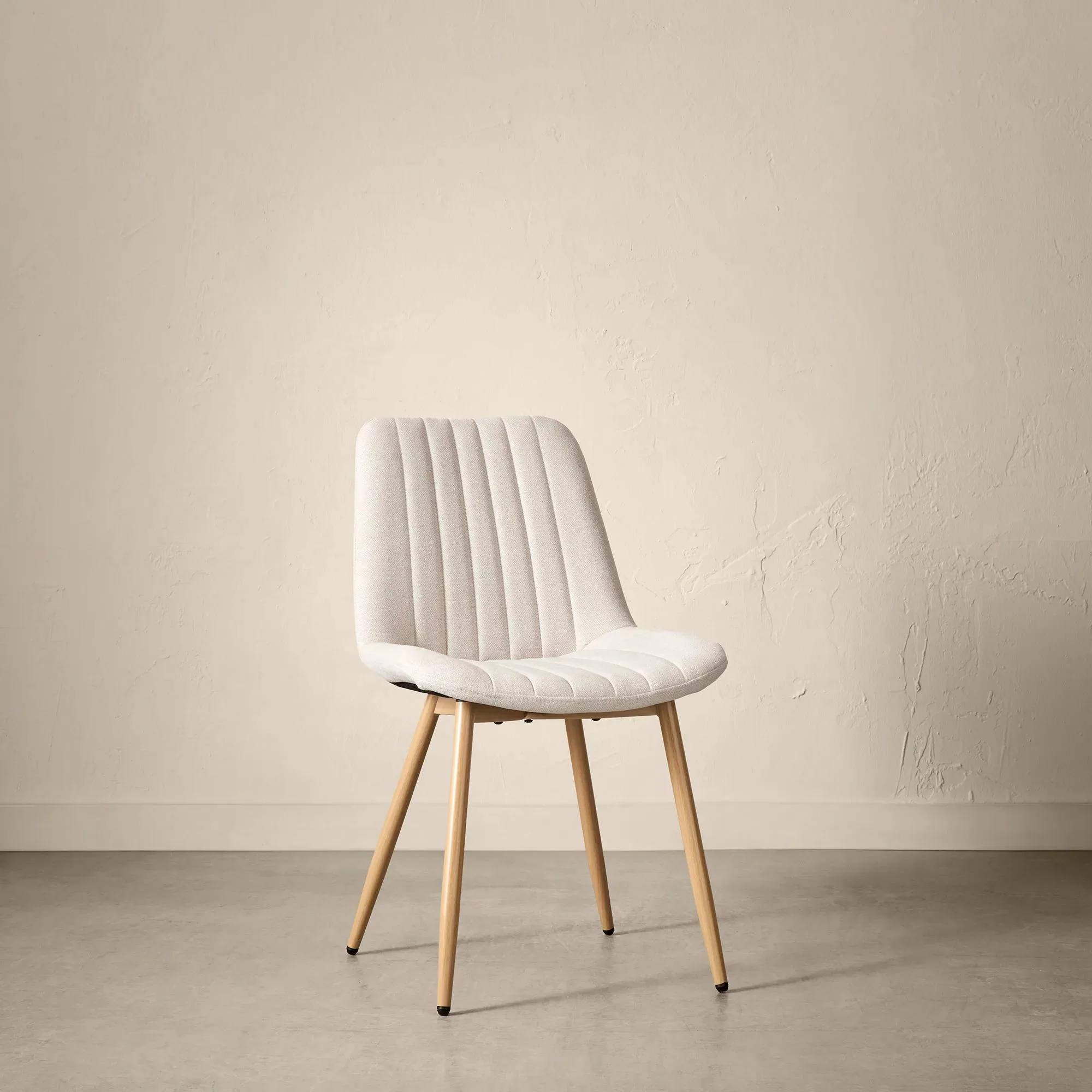 Fabric and Metal Dining Chair - Image 3