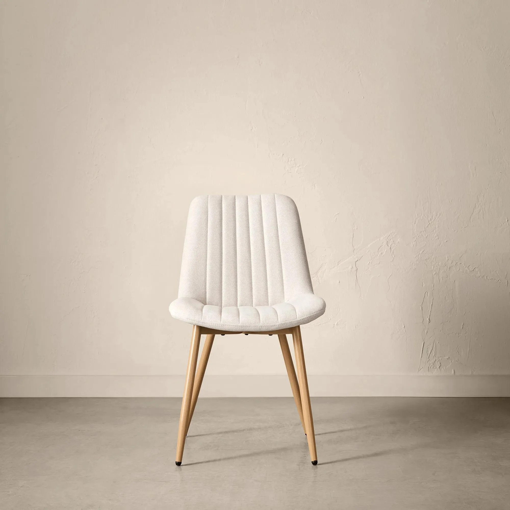 Fabric and Metal Dining Chair - Image 4