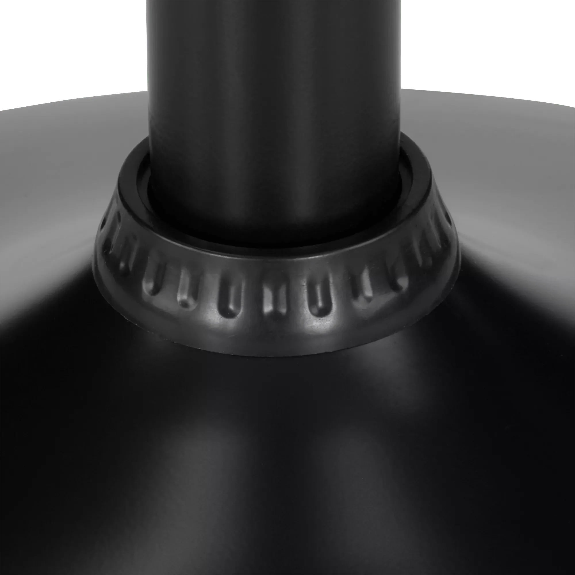 Black Textured Faux Leather & Metal Adjustable Bar Stool - Image 11
